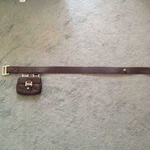 NWOT AUTHENTIC MICHAEL KORS BELT Fanny BAG LEATHER sz S